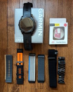 Garmin Epix Pro Gen 2 51mm Smartwatch Black LOTS of Bands!