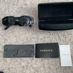Versace Glasses W Gold Versace Logo On Tamples 