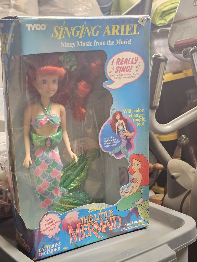 Vintage Tyco Disney the Little Mermaid ~ Singing Ariel Doll