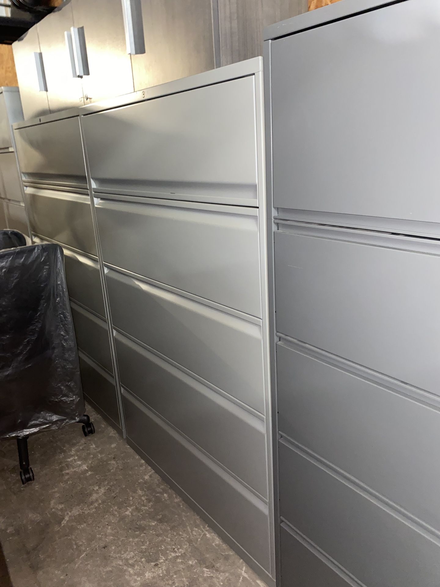 Knoll 5 high lateral file cabinet 