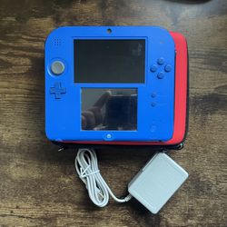 Nintendo 2DS Video Game Console - Blue With Over 250 Games