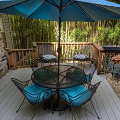 Wrought Iron Table & Chairs