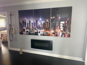 New York City Skyline Triptych Wall Art