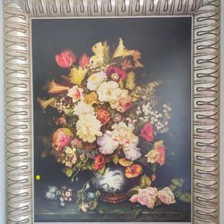 Framed Print - Flowers In Vase 