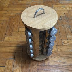 Rotating spice rack organizer