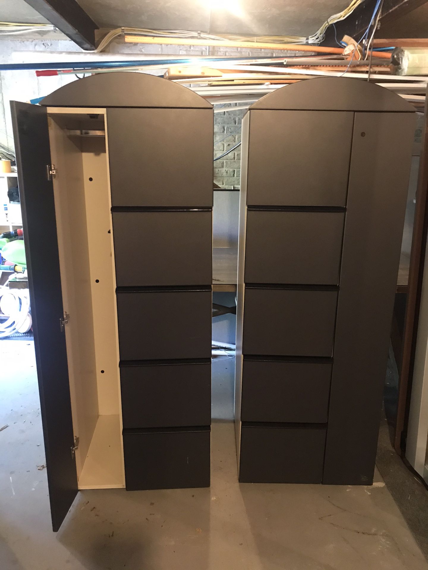 File Cabinets- Tall with Coat rack