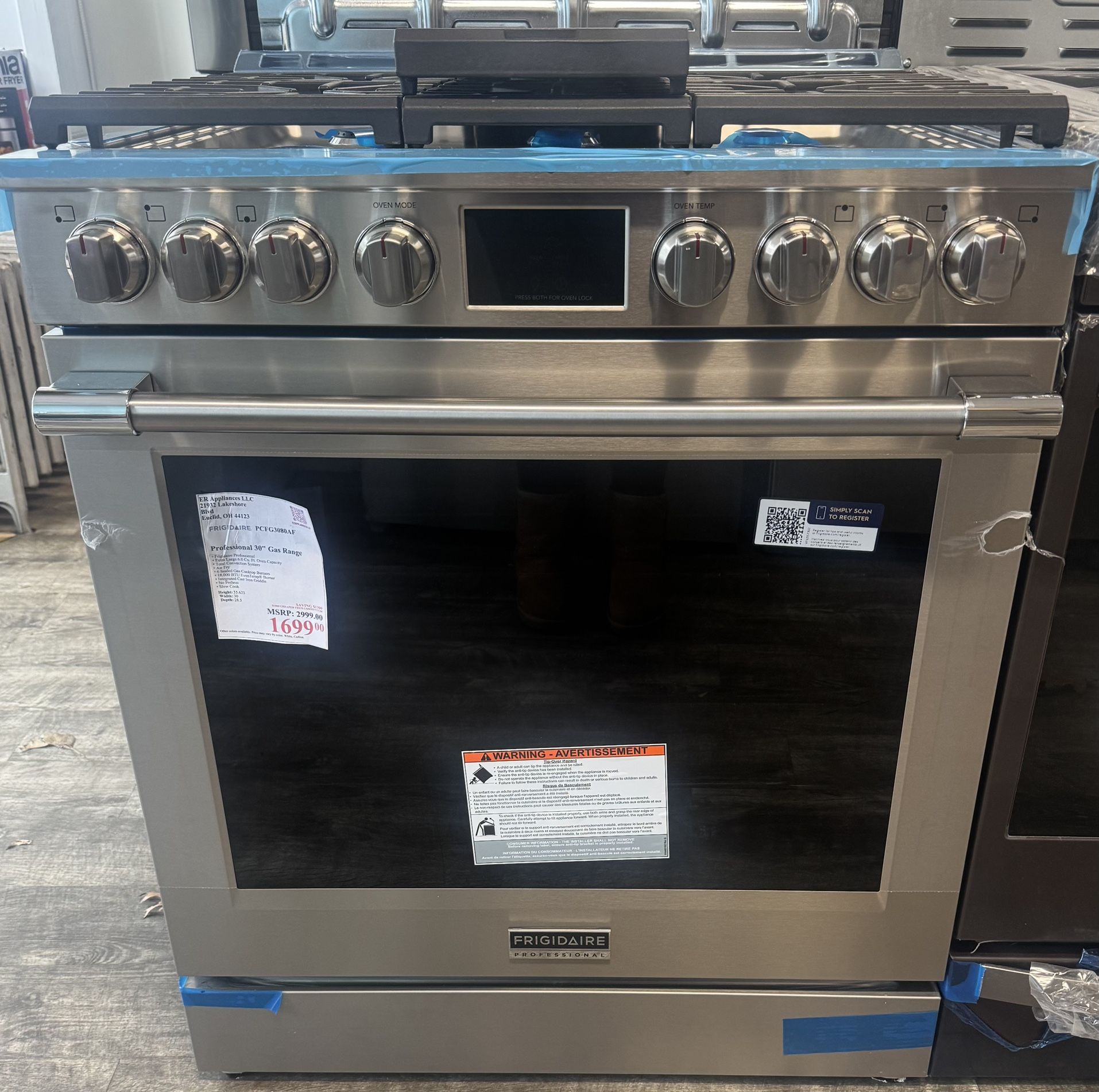 Frigidaire Professional 30" Gas Range