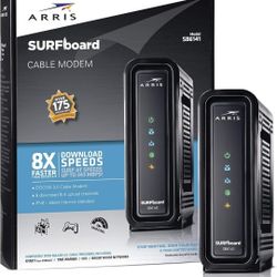 ARRIS SURFboard (8x4) DOCSIS 3.0 Cable Modem, approved for Cox, Spectrum, Xfinity & more (SB6141 Black) 