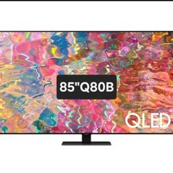 SAMSUNG 85" INCH QLED 4K SMART TV Q80B ACCESSORIES INCLUDED 