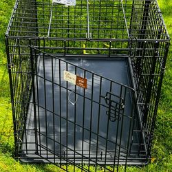 L  Dog Cage (Black)