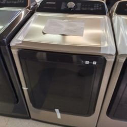 SAMSUNG CHAMPAGNE ELECTRIC DRYER OPEN BOX ITEM 9RGA