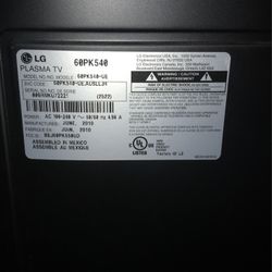 2010 Lg Plasma Tv