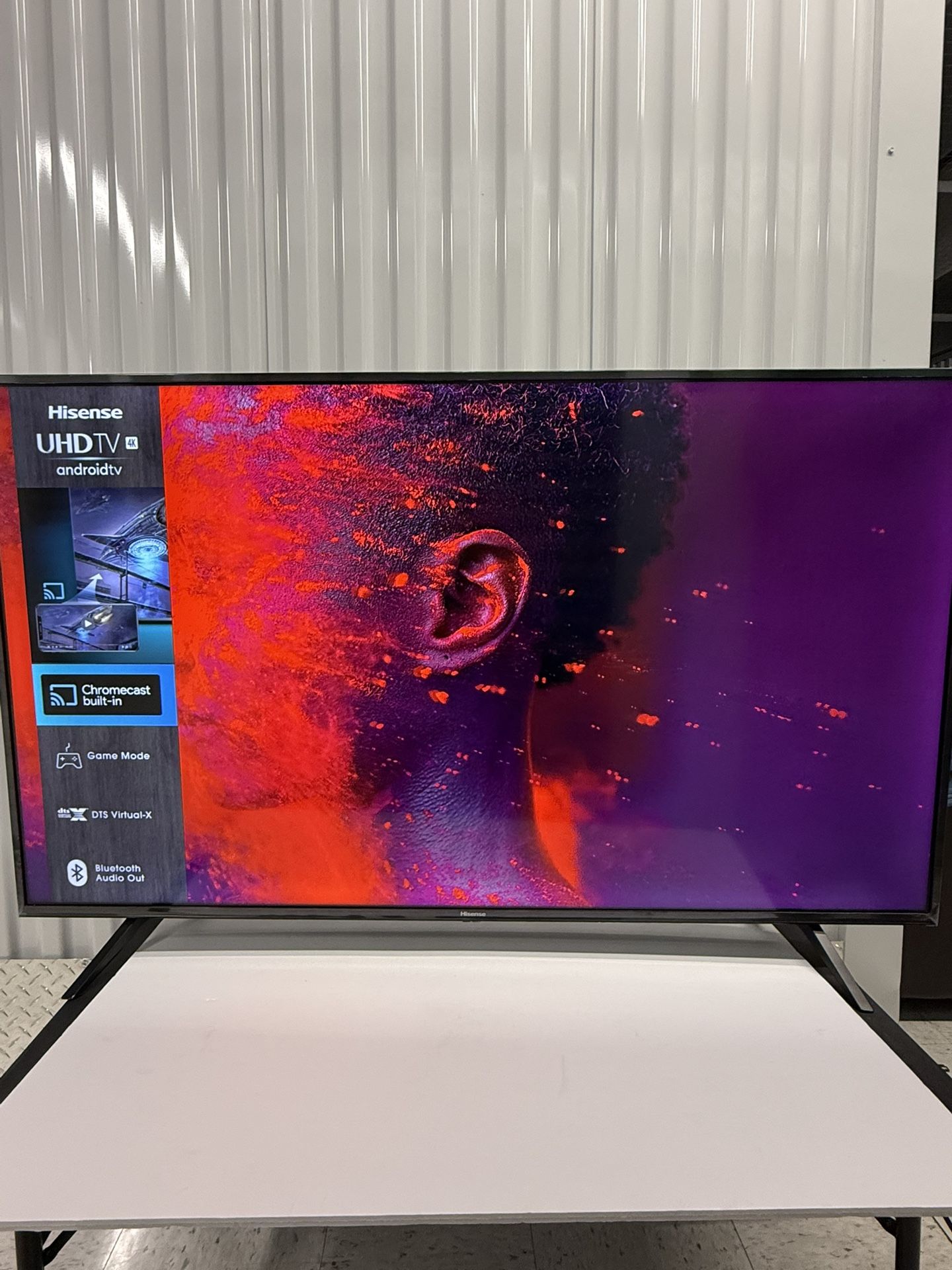 55” Hisense 4K UHD Smart TV (Model 55H6510G) in excellent condition. • Android TV: watch YouTube, Netflix, Hulu, IPTV, and mor