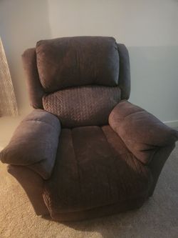 Gray Microfiber Recliner Chair
