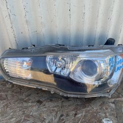 2008 2009 2010 2011 2012 2015 MITSUBISHI LANCER LEFT XENON HEADLIGHT OEM SHELL Used 