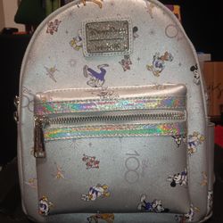 Loungefly Disney Parks Disney100 Mickey & Friends Mini Backpack