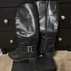 Leather Black Boots