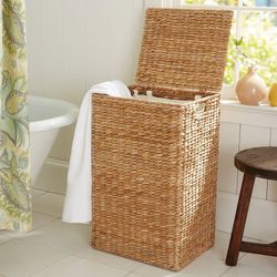 Pottery Barn Seagrass Handcrafted Laundry Hamper