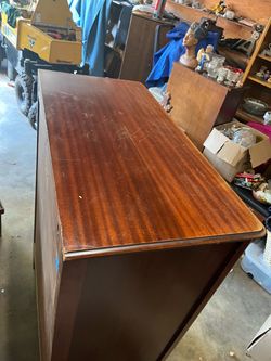 Vintage 5 drawer wood dresser