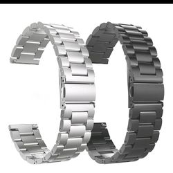 Solid Staniless Steel Watch Band, Bracelet Strap 22mm