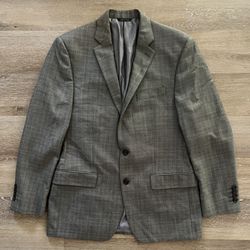 Ralph Lauren Silk Wool Blend 2 Button Blazer Mens Size 40R Gray  