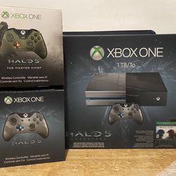 Halo 5: Guardians Edition Xbox One Console & Limited Edition Controllers!