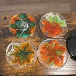 4 Epoxy Coasters