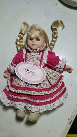 Vintage Gi Go Olivia Doll. Porcelain look