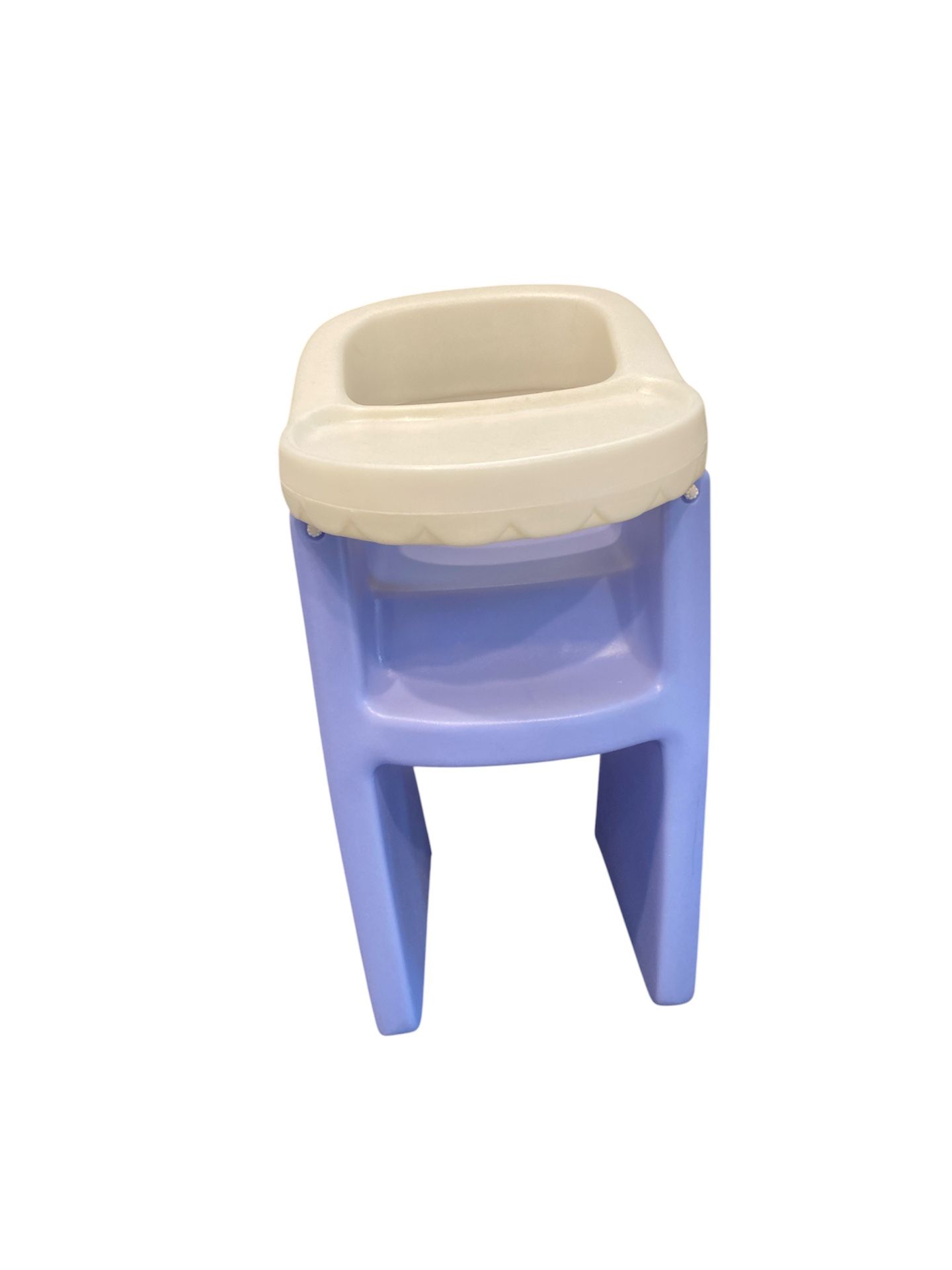Vintage Little Tikes High Chair, Purple White, 24 Inches, For Dolls, Child Size
