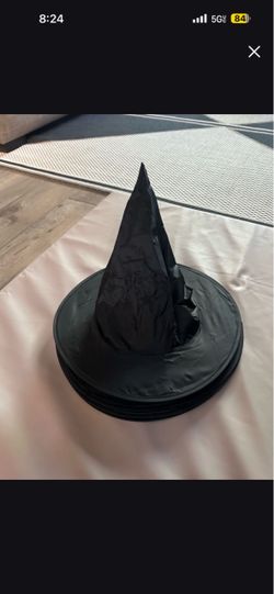 Pack of (6) Black Witch Hats