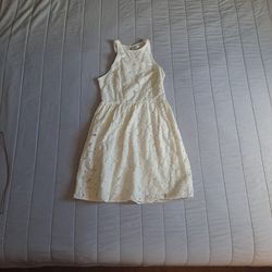 Laren Conrad Size 6 Dress White Cream Lace