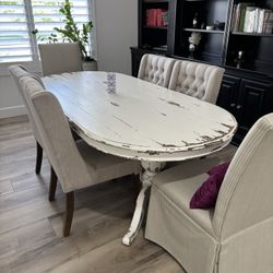 Potato Barn Table Chairs and ServingTable 