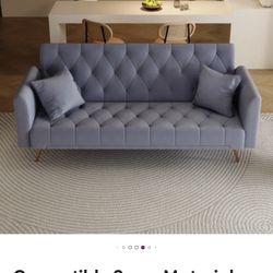 Convertible Swan Material Sofa 