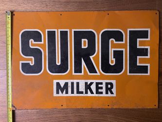 Vintage Surge Milker Sign