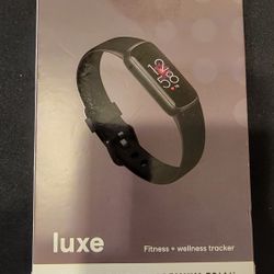 fitbit luxe Smartwatch fitness + wellness tracker (Graphite Stainless Steel)