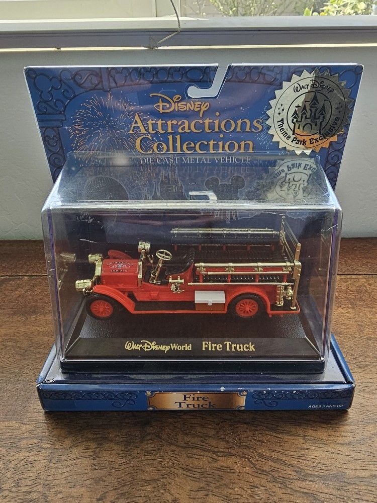 Walt Disney World Die Cast Fire Truck From The Early 2000's