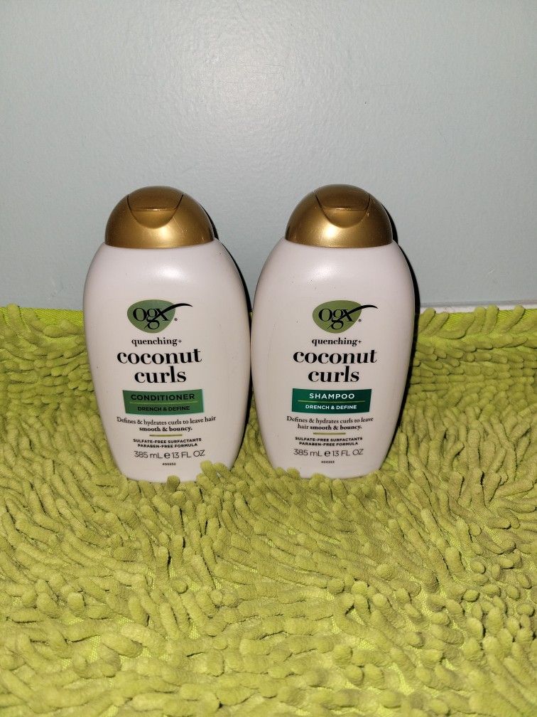 Shampoo And Conditioner 13oz Ogx Quenching+Coconut Curls