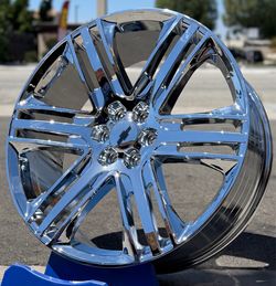 26” Chrome Wheels with Tires fit Silverado Tahoe Escalade Yukon Sierra