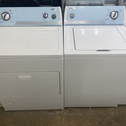 Whirlpool Set Washer And Dryer Gas Good Condition We Delivery 