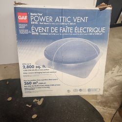 GAF master flow power attic vent fan 2,800sq.ft.