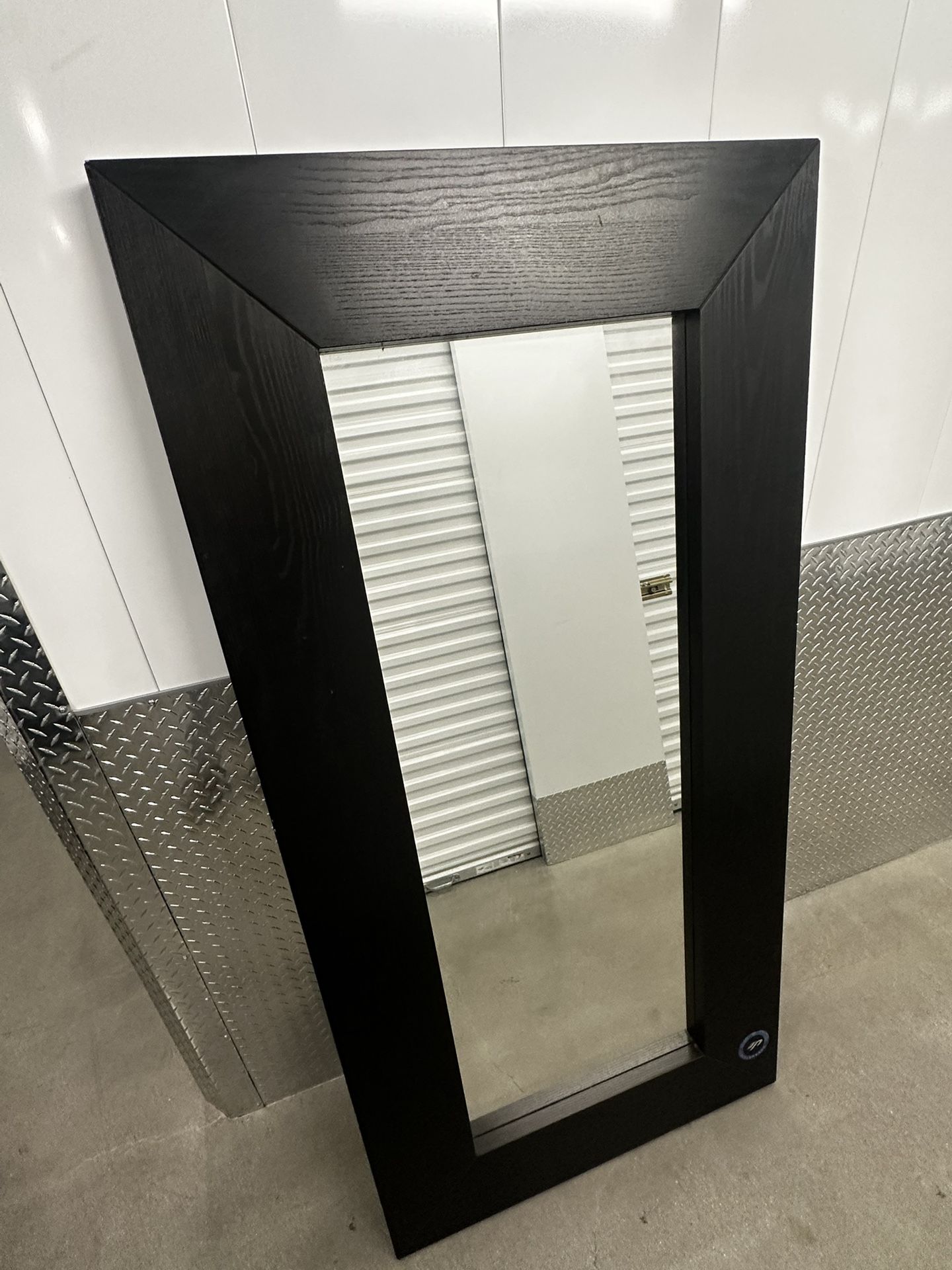 Full-Length Black Framed Mirror – 6’3” x 35”
