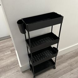 Ikea black 4 tier storage cart