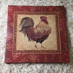 Beautiful Vintage Rooster Canvas Print 