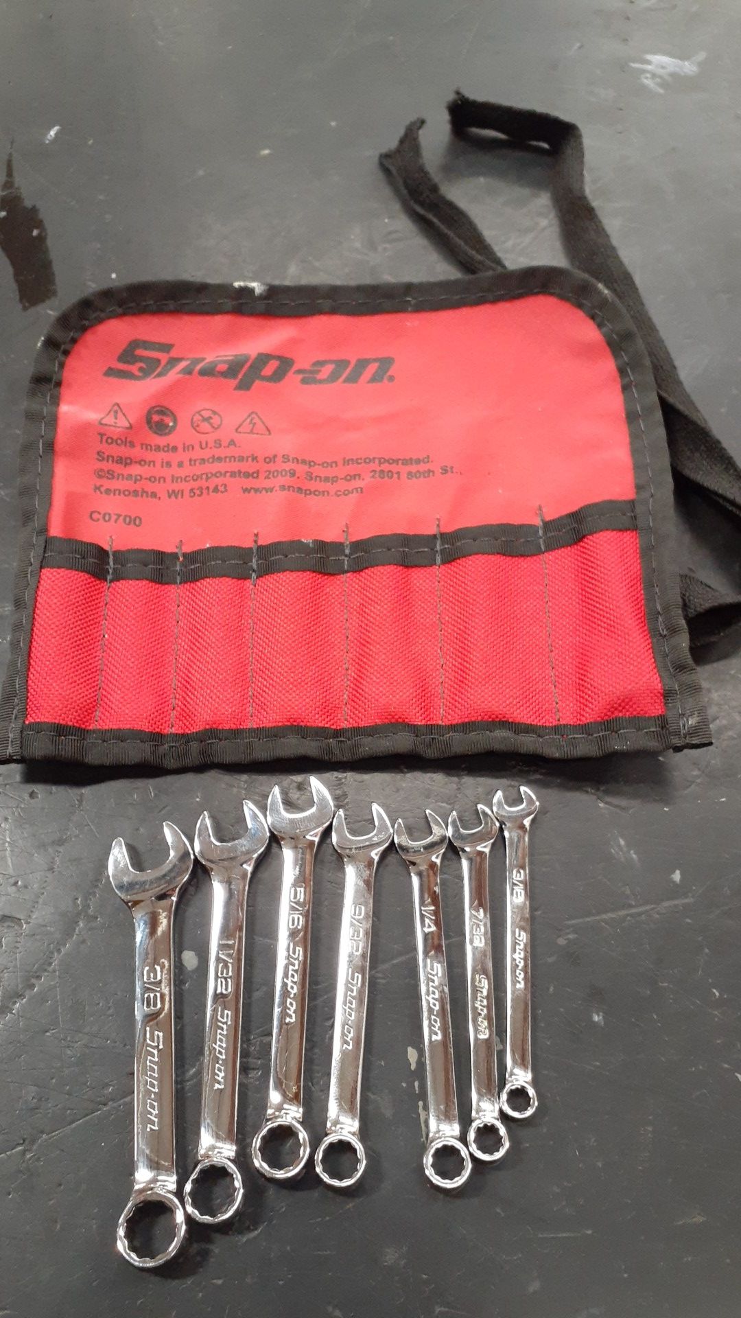 Snap on c0700 standar ignition wrench set