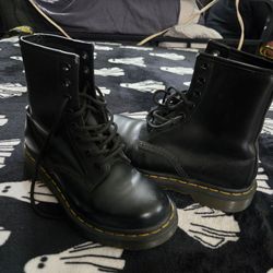 Dr. Martens 1460 Black Leather Boots Size 5us