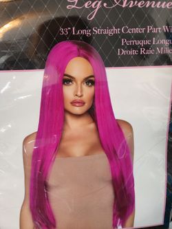 Fucsia 33"Long Wig 