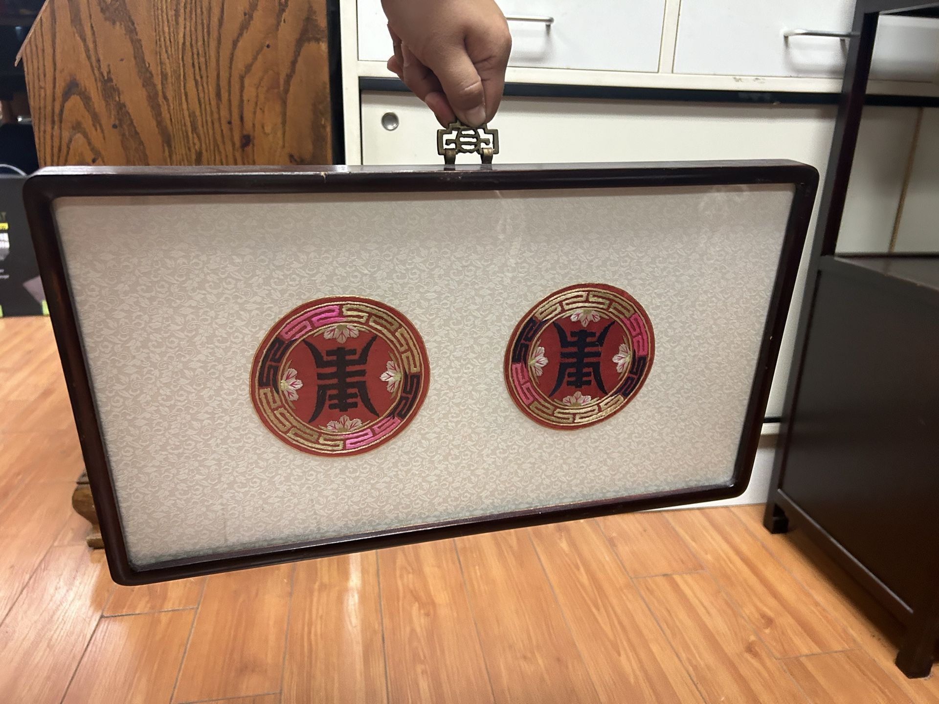 Vintage Asian Panels Framed