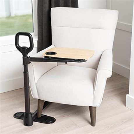 Able Life Able Tray Table, Adjustable Bamboo Swivel TV and Laptop Table 