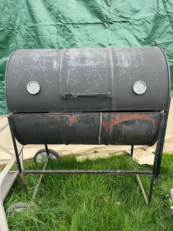 30 gal homemade bbq grill