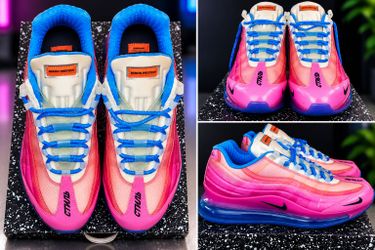 Nike x Heron Preston sz 12 Air Max 720/95 By You iD Pink Blue CK9761-991